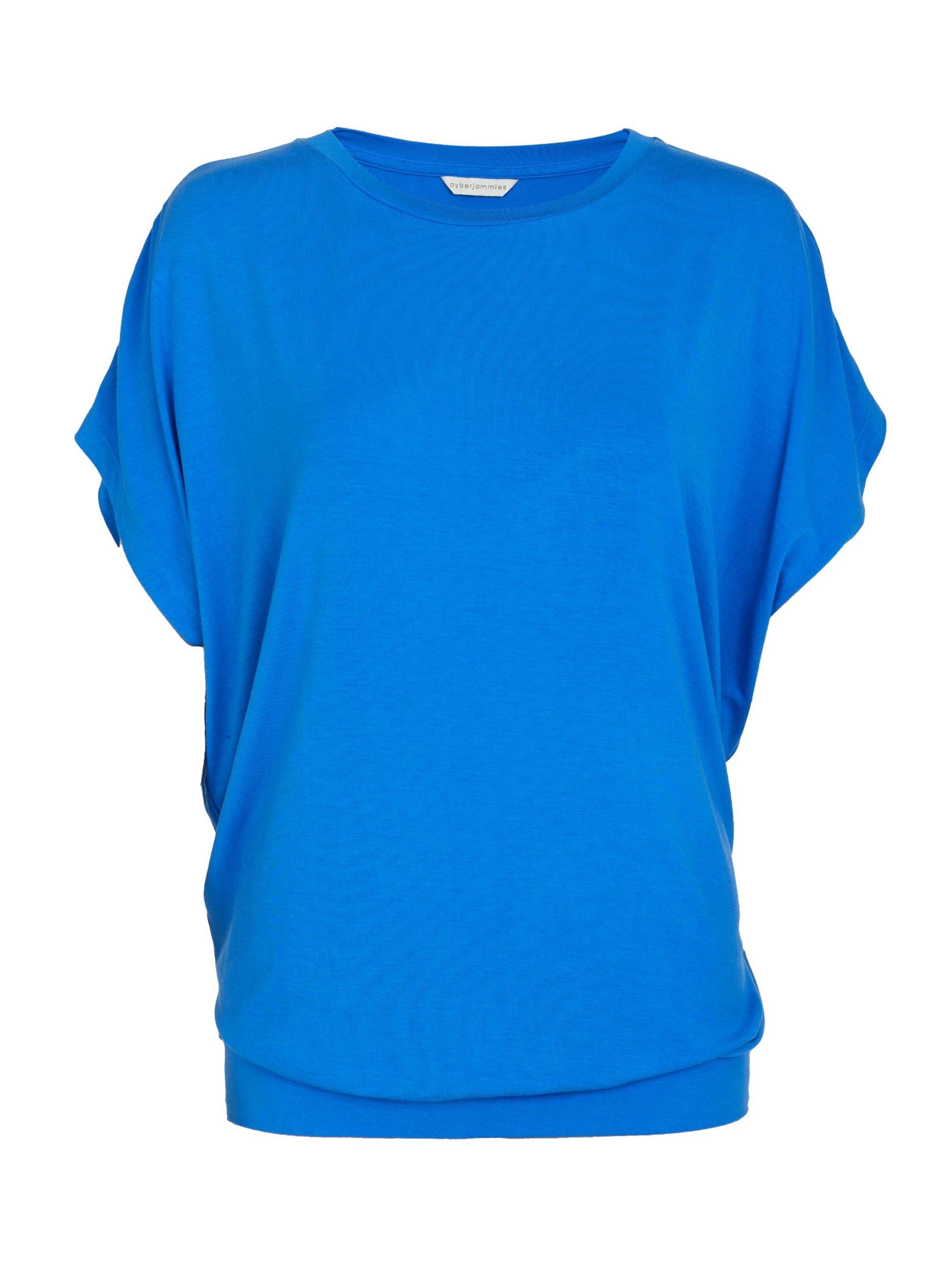 Product image 4 of 4, which shows Cyberjammies Donna Jersey Slouch Pyjama Top, Blue, 28