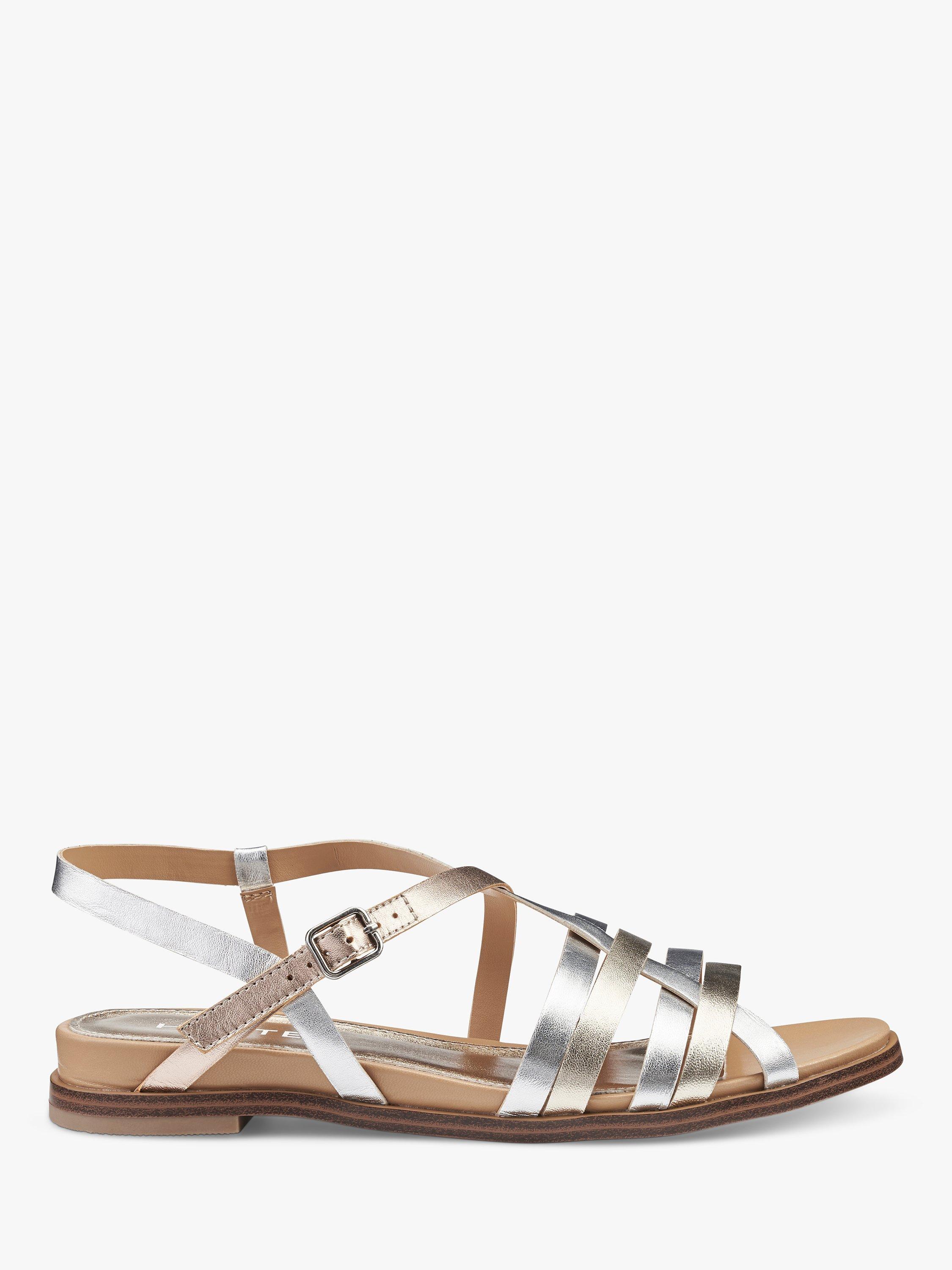Hotter Sienna Strappy Sandals, Metallic Multi, 5