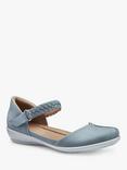 Hotter Lake Nubuck Summer Flat Shoes, Sage