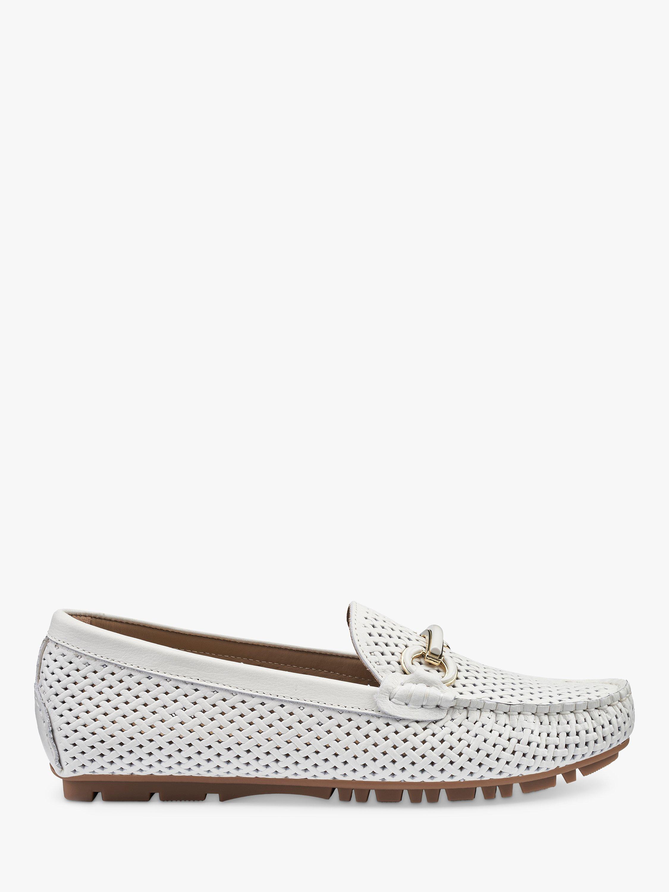 Hotter Nerissa Driver Style Moccasins, White