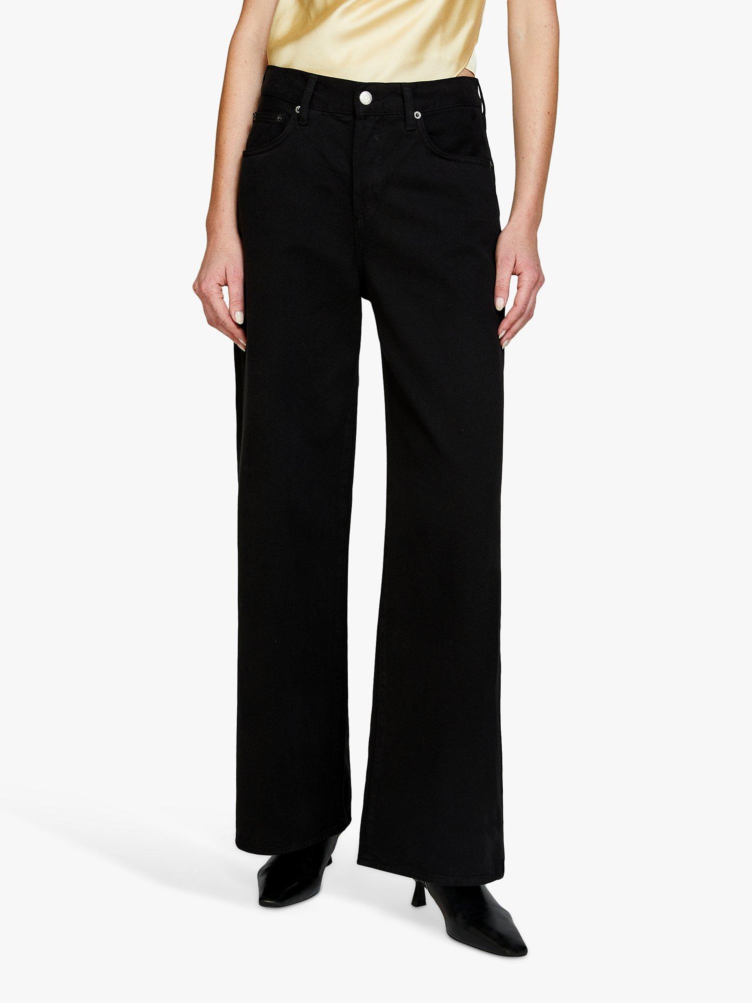 SISLEY Low Waist Wide Fit Jeans Black