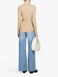 SISLEY Wide Leg Jeans, Blue Denim