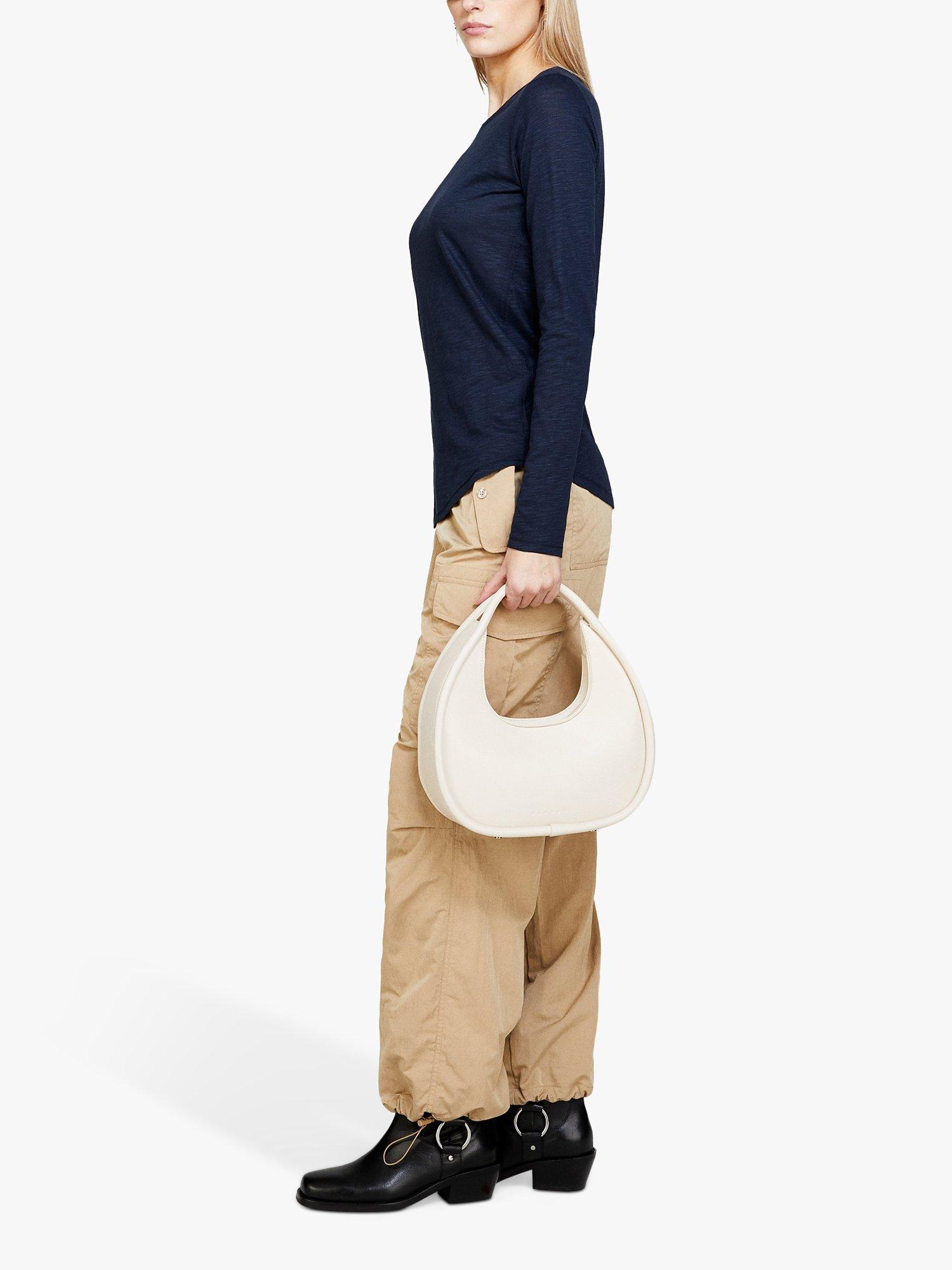 Product image 3 of 4, which shows SISLEY Long Sleeve T-Shirt, Blue, XS