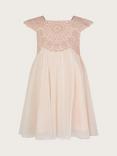 Monsoon Baby Estella Dress, Pink