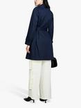 SISLEY Oversized Fit Sash Waist Trench Coat