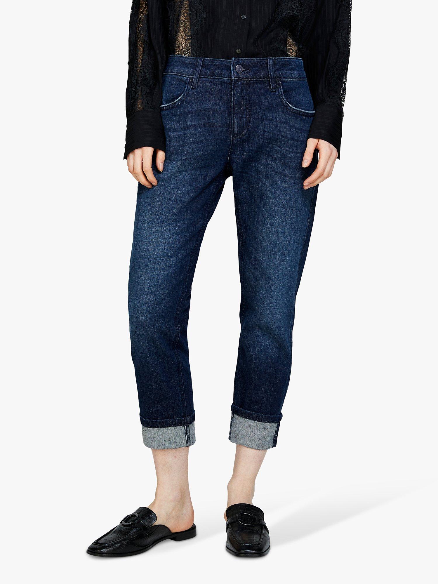 Product image 1 of 5, which shows SISLEY Lima Slim Fit Carrot Leg Jeans, Dark Blue, 29R
