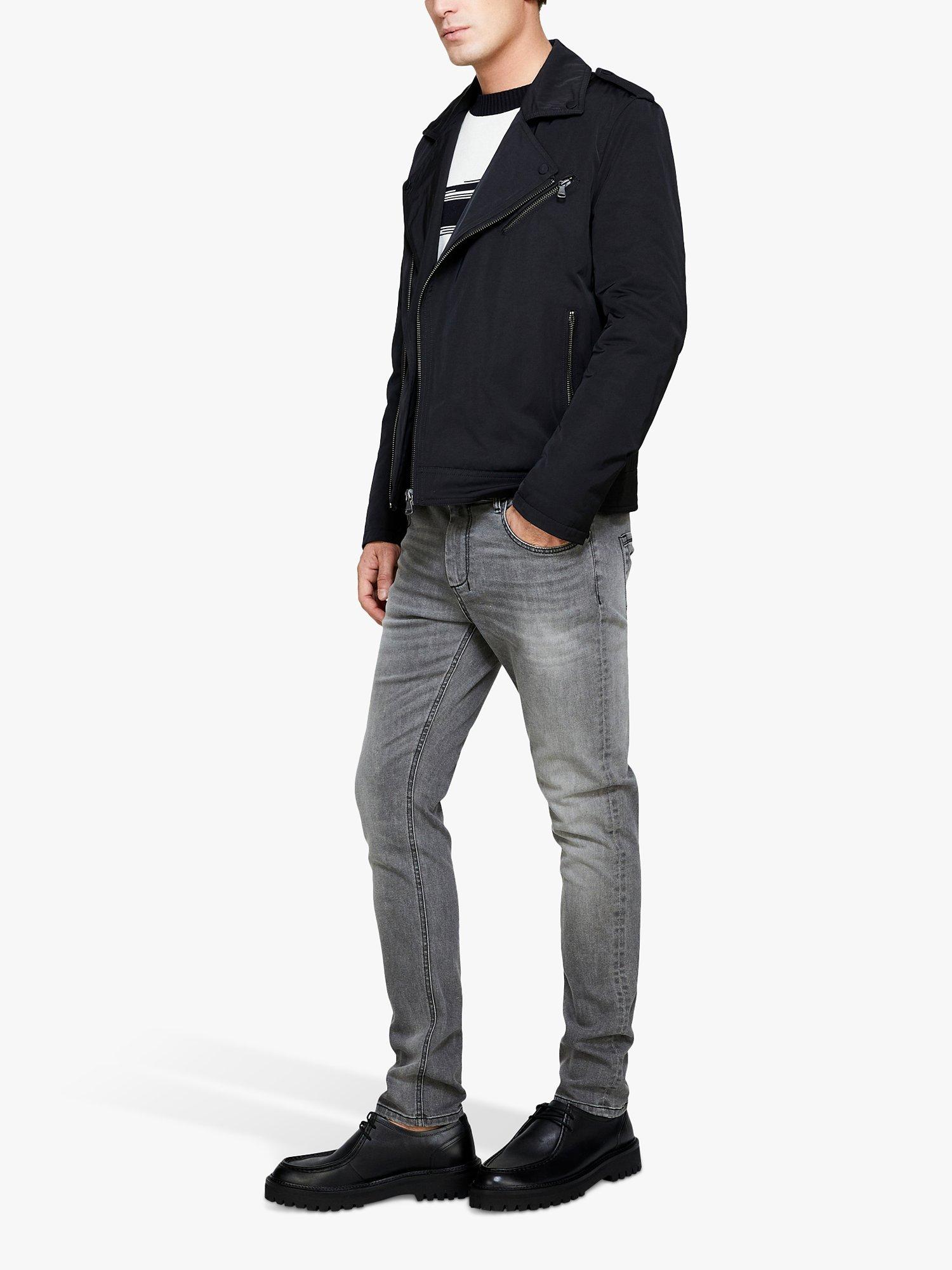 Product image 4 of 6, which shows SISLEY Helsinki Skinny Fit Jeans, Grey, 30R