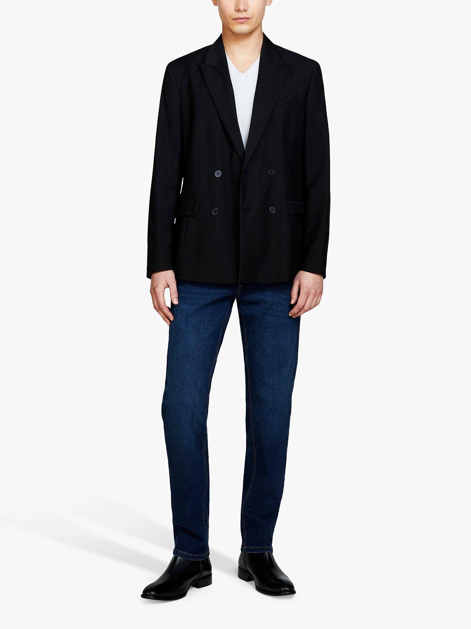 Product image 2 of 3, which shows SISLEY Stockholm Slim Fit Stretch Jeans, Blue, 30R