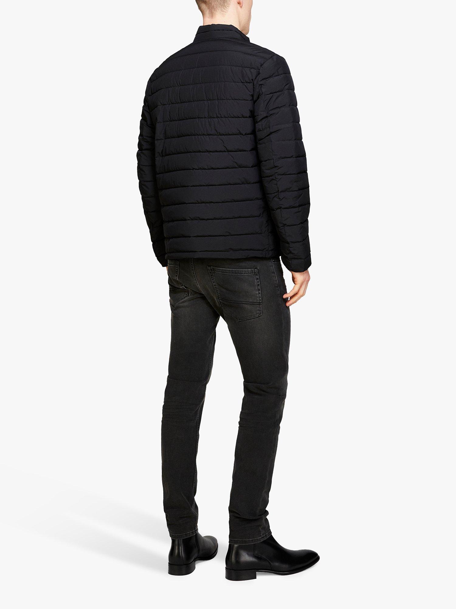 Product image 2 of 5, which shows SISLEY Slim Fit Quilted Jacket, Black, XXL
