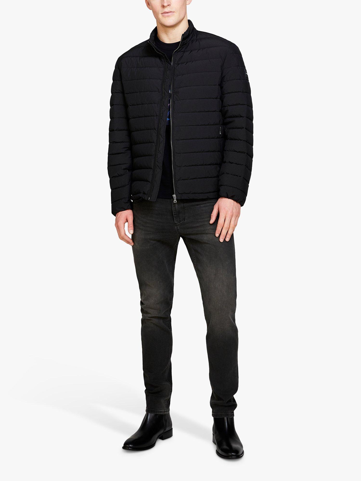 Product image 3 of 5, which shows SISLEY Slim Fit Quilted Jacket, Black, XXL