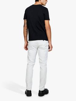 SISLEY Solid Coloured Raw Cut T-Shirt - view 2, Black