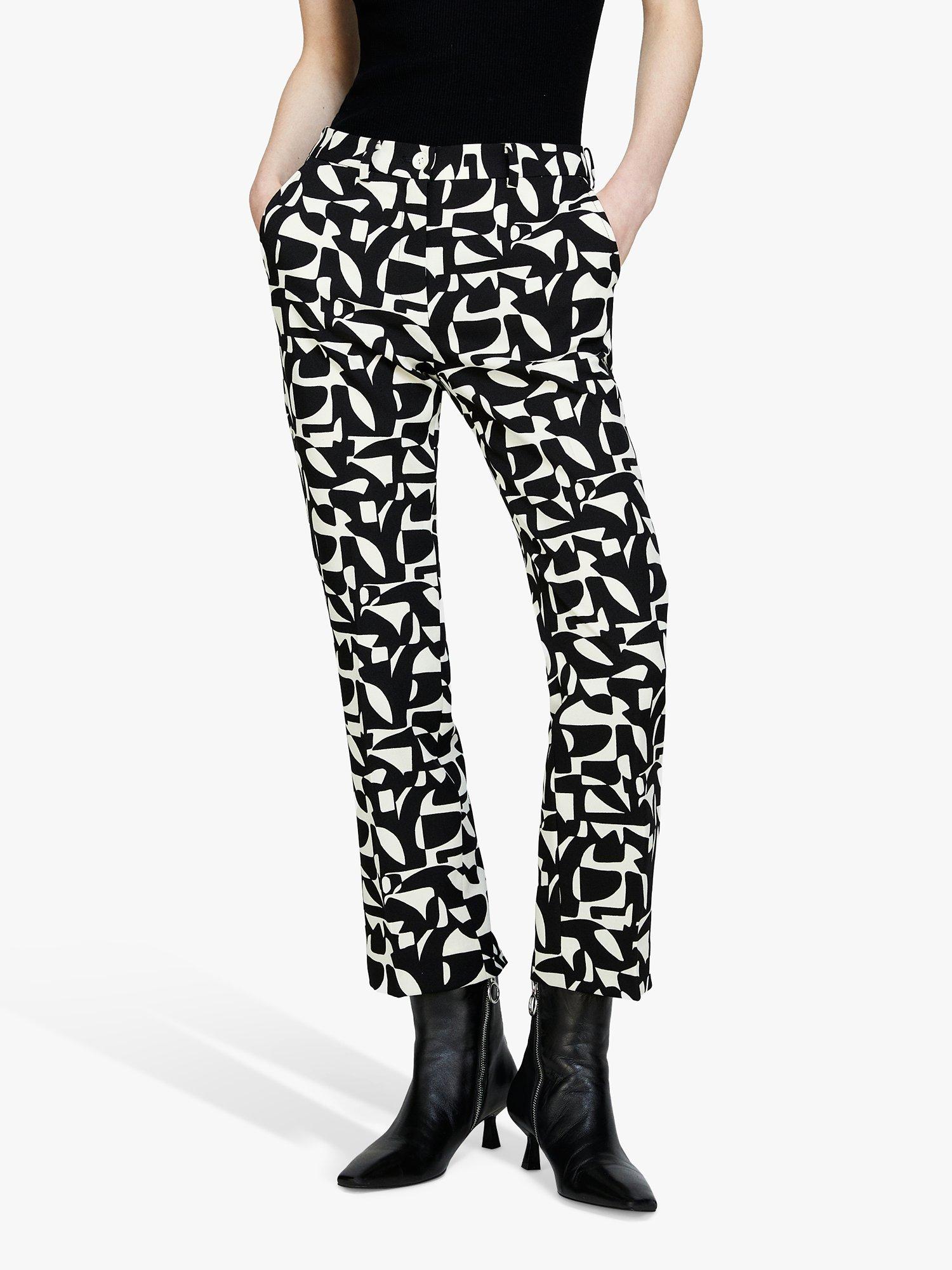 Product image 1 of 5, which shows SISLEY Crepe Cigarette Trousers, Multi, 10