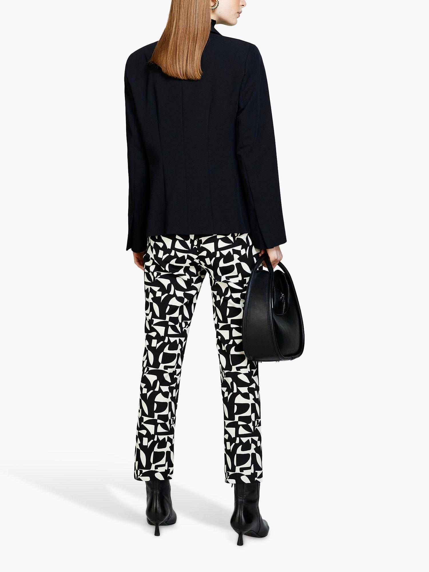Product image 2 of 5, which shows SISLEY Crepe Cigarette Trousers, Multi, 10