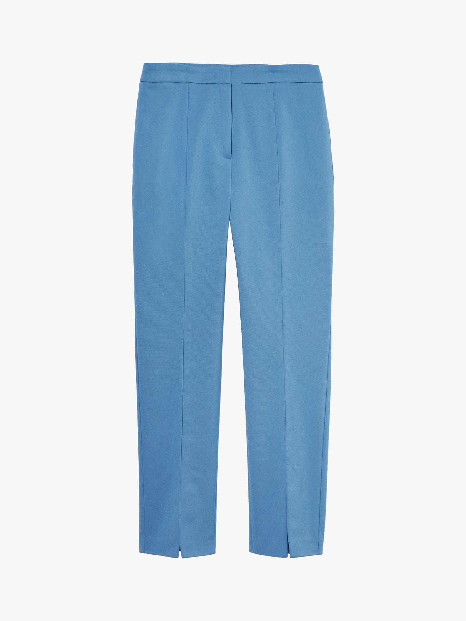 Product image 5 of 5, which shows Sisley Stretch Cotton Cigarette Trousers, Blue, 10