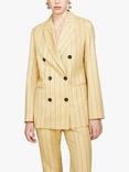 SISLEY Yarn-Dyed Twill Stripe Blazer