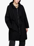 SISLEY Oversized Parka, Black