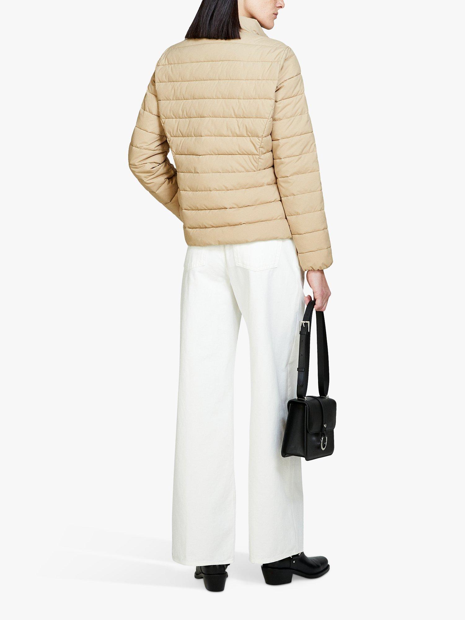 Product image 2 of 5, which shows SISLEY Slim Padded Jacket, Beige, 14