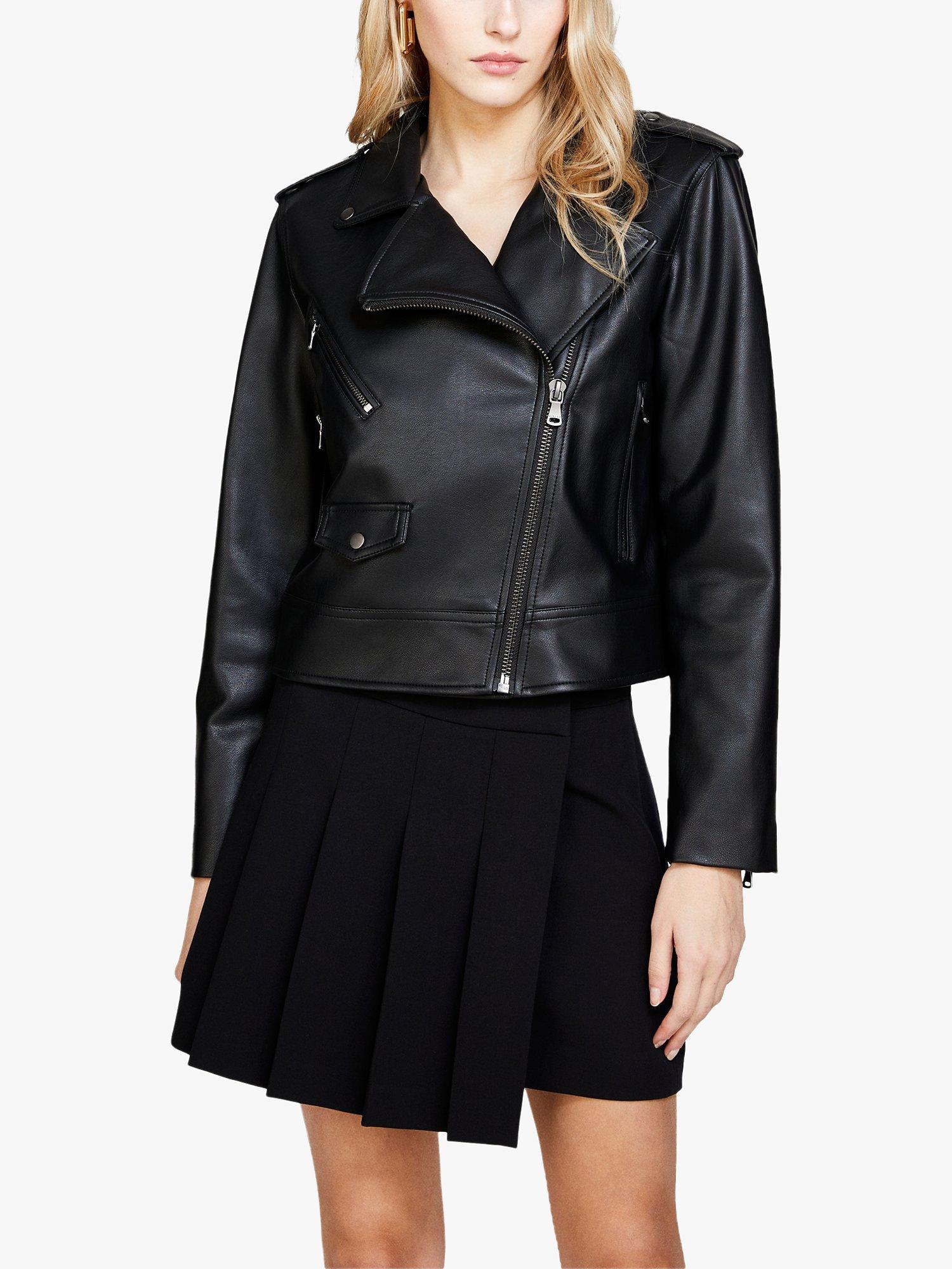 Product image 1 of 5, which shows SISLEY Padded Biker Jacket, Black, 8