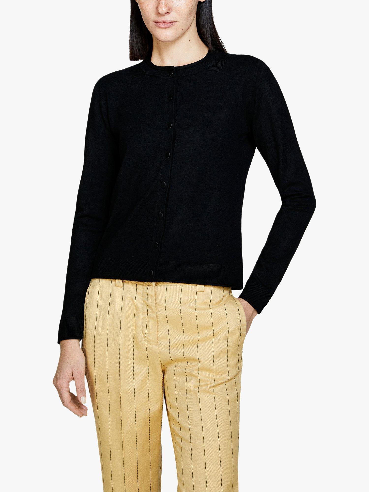 Product image 1 of 5, which shows SISLEY Classic Stretch Cardigan, Black, L