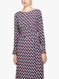 SISLEY Graphic Print Midi Dress, Multi