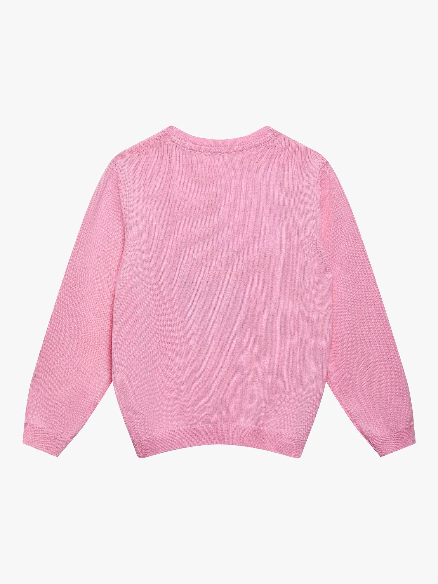 Product image 2 of 5, which shows Trotters Kids' Peppa Pig Knitted Jumper, Pink, 12 months