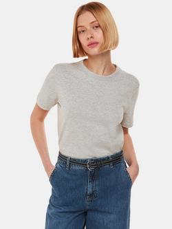 Whistles Emily Ultimate T-Shirt, Grey Marl