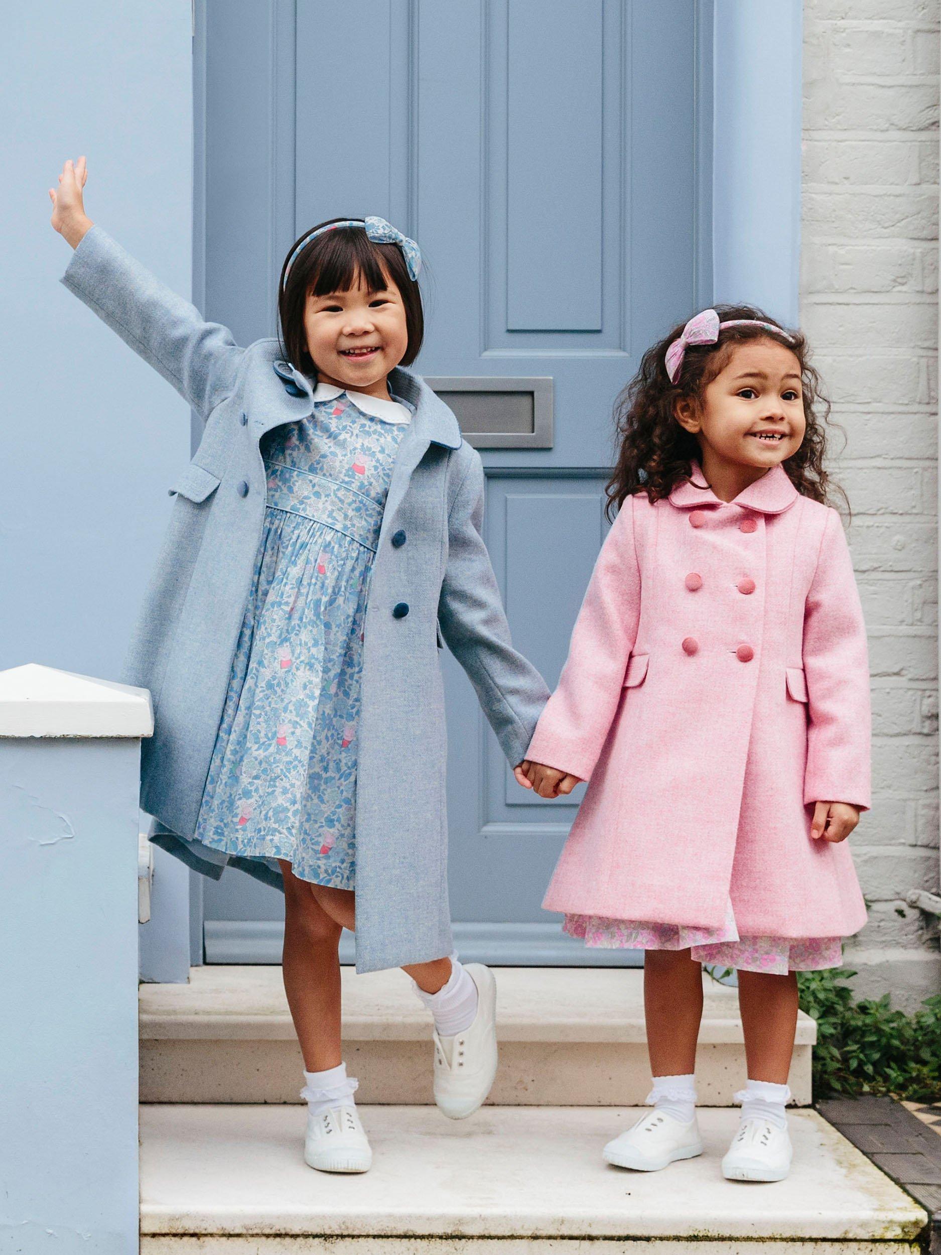 Product image 5 of 10, which shows Trotters Kids' Peppa Pig Meadow Dress, Blue Meadow, 12 months