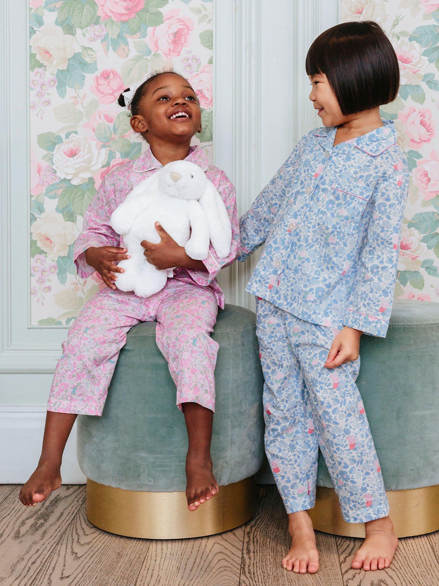 Product image 4 of 4, which shows Trotters Kids' Peppa Pig Pyjamas, Blue Meadow, 12-24 months