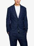 SISLEY Single Breast Slim Fit Suit Jacket, Blue