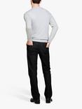 SISLEY Slim Fit Crew Neck Cotton Blend Jumper