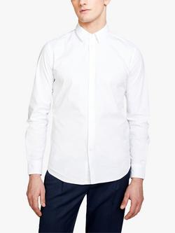 SISLEY Slim Fit Long Sleeve Shirt, White, White