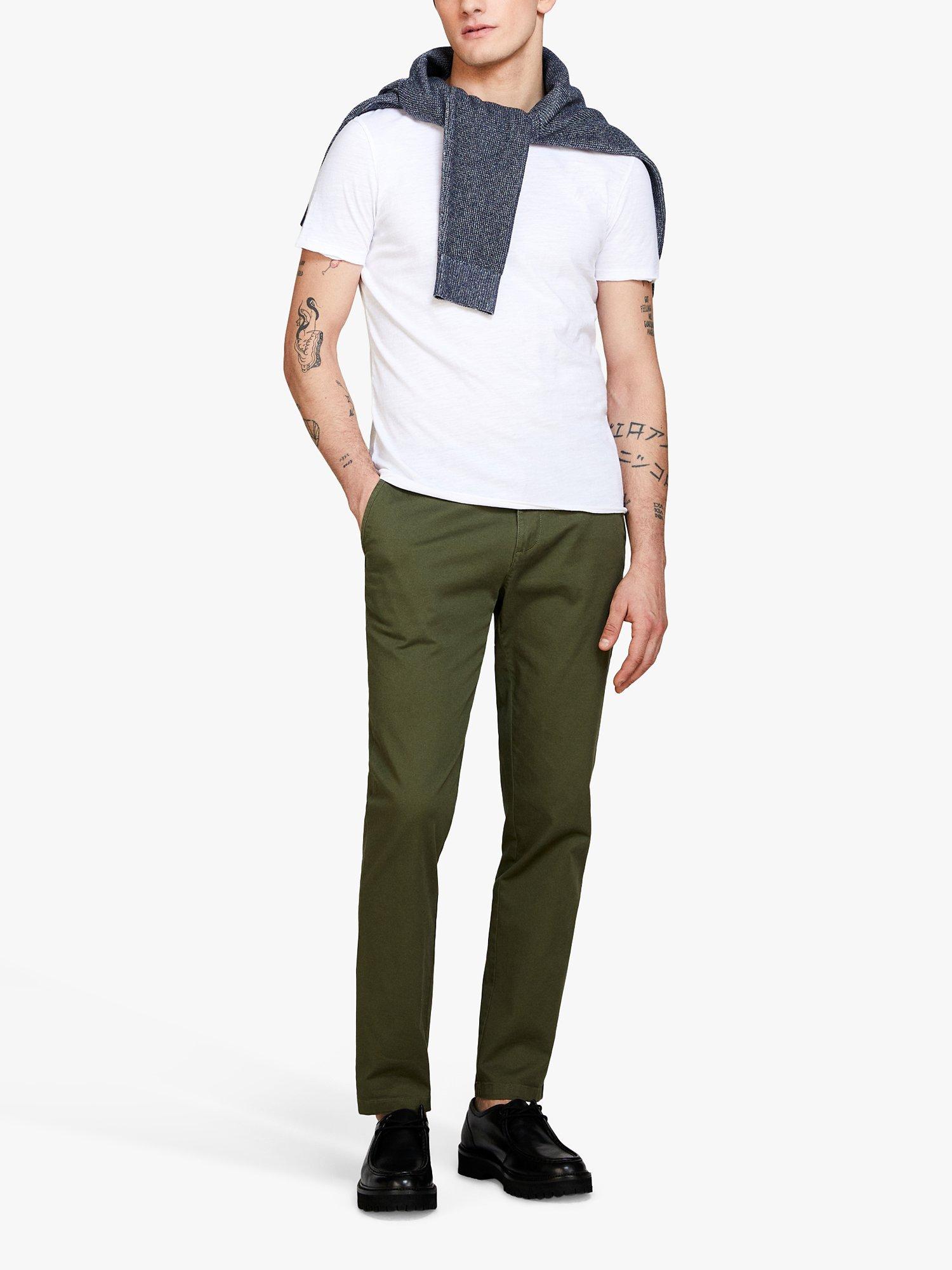 Product image 3 of 4, which shows SISLEY Raw Cut Cotton T-Shirt, White, S