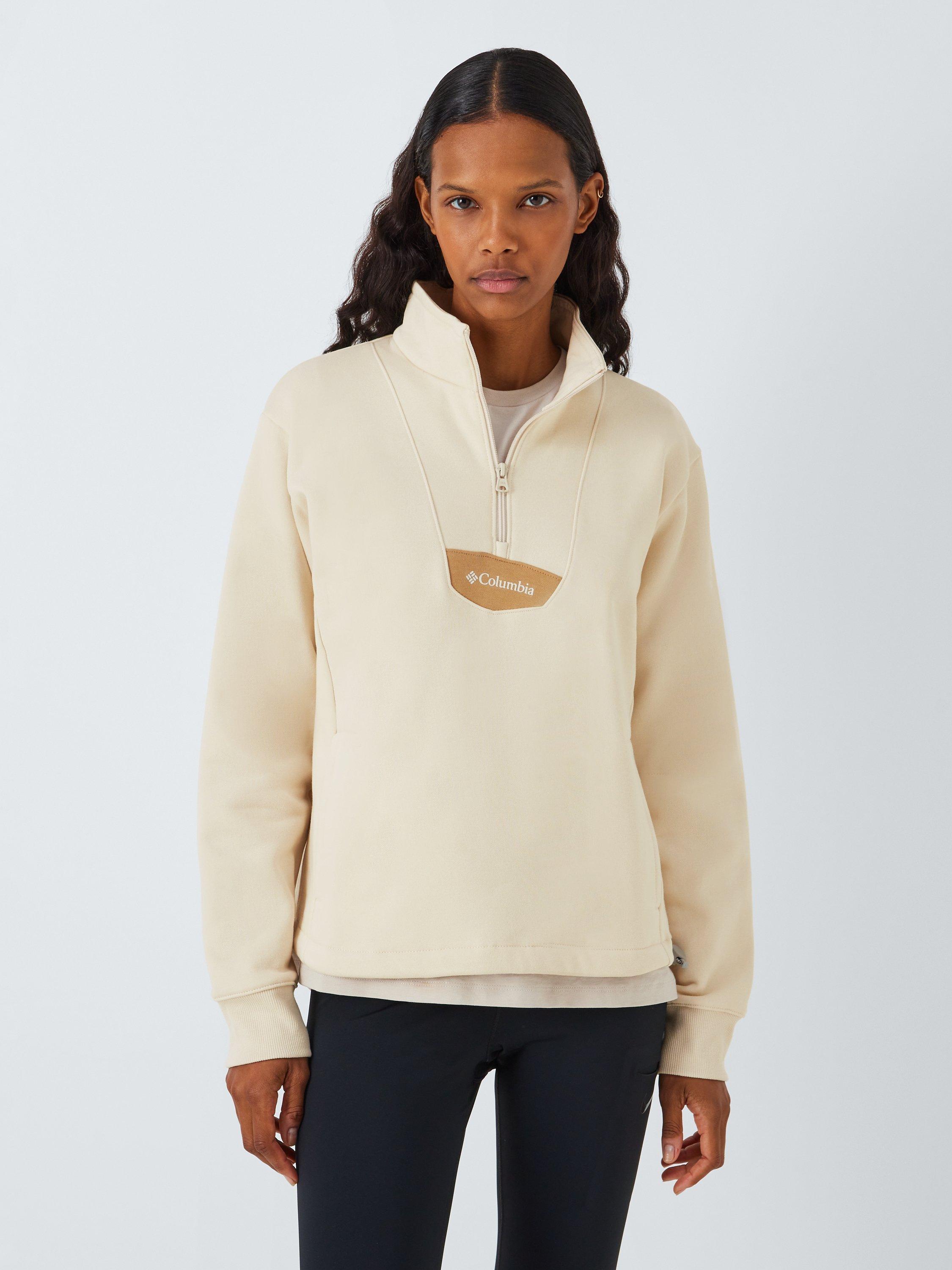 Columbia Women s Lodge Quarter Zip Fleece Chalk