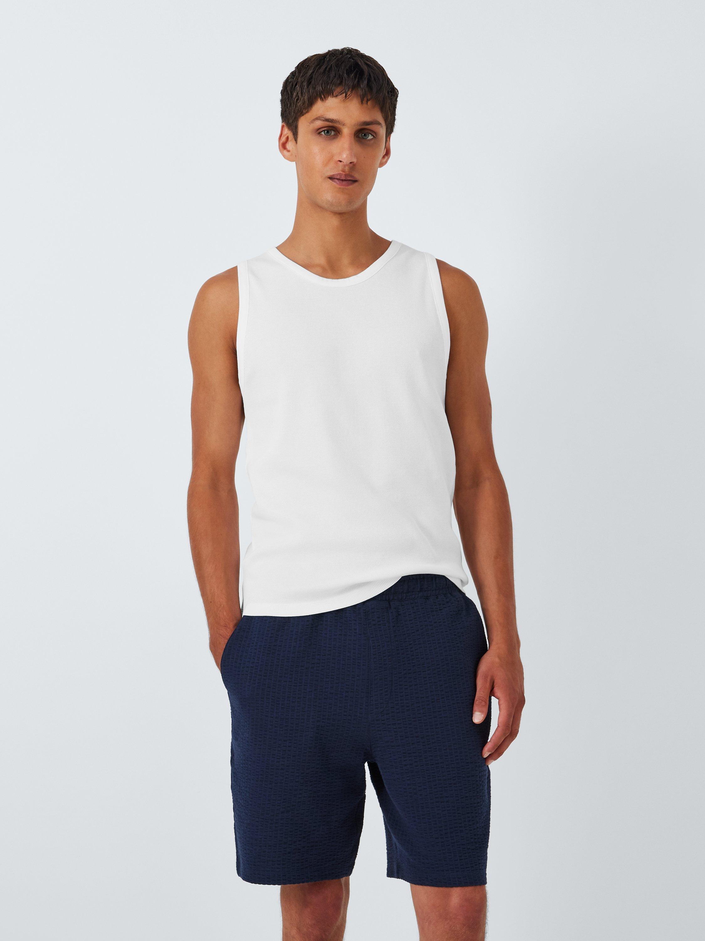 Kin Waffle Jersey Vest Top, White