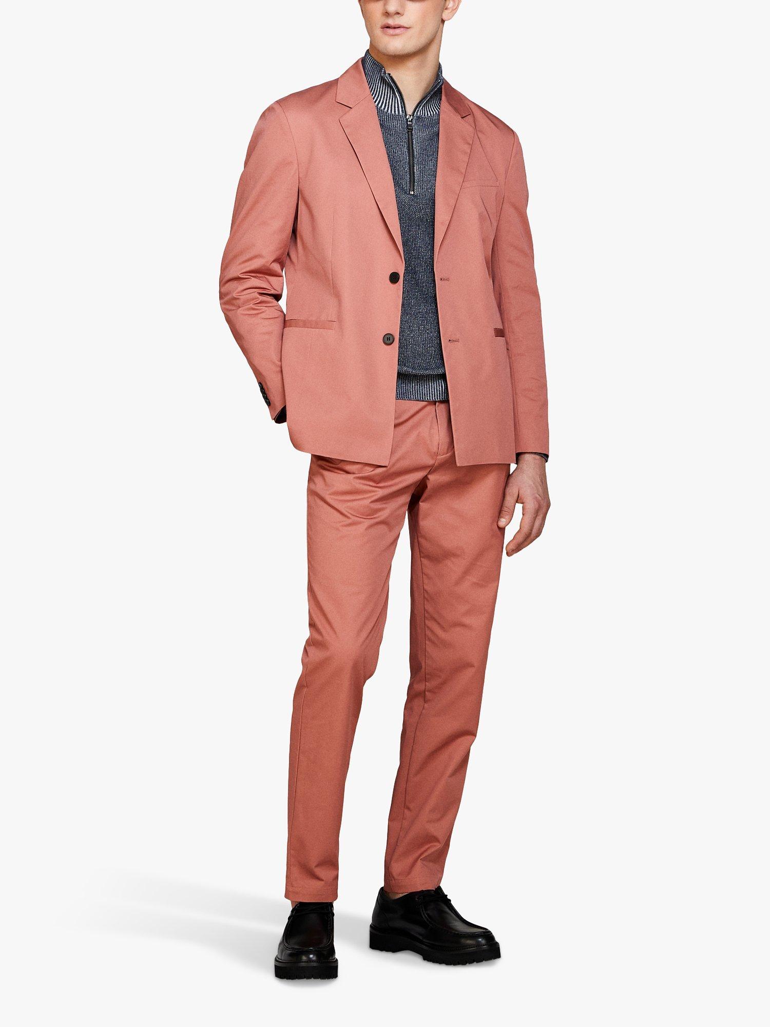 Product image 2 of 4, which shows SISLEY Slim Comfort Fit Trousers, Pink, 32