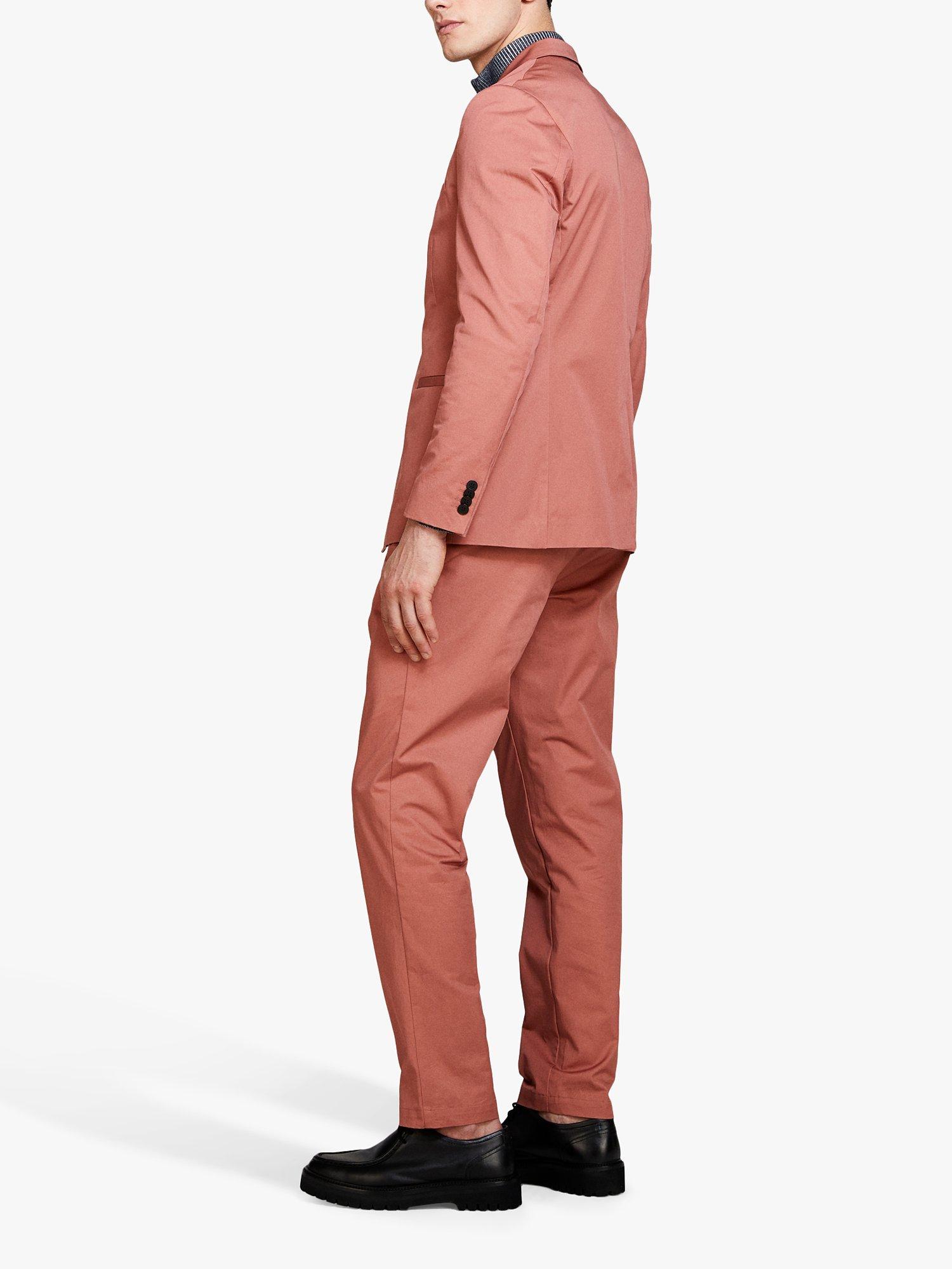 Product image 4 of 4, which shows SISLEY Slim Comfort Fit Trousers, Pink, 32