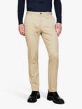 SISLEY Stretch Cotton Drill Chino Trousers, Brown