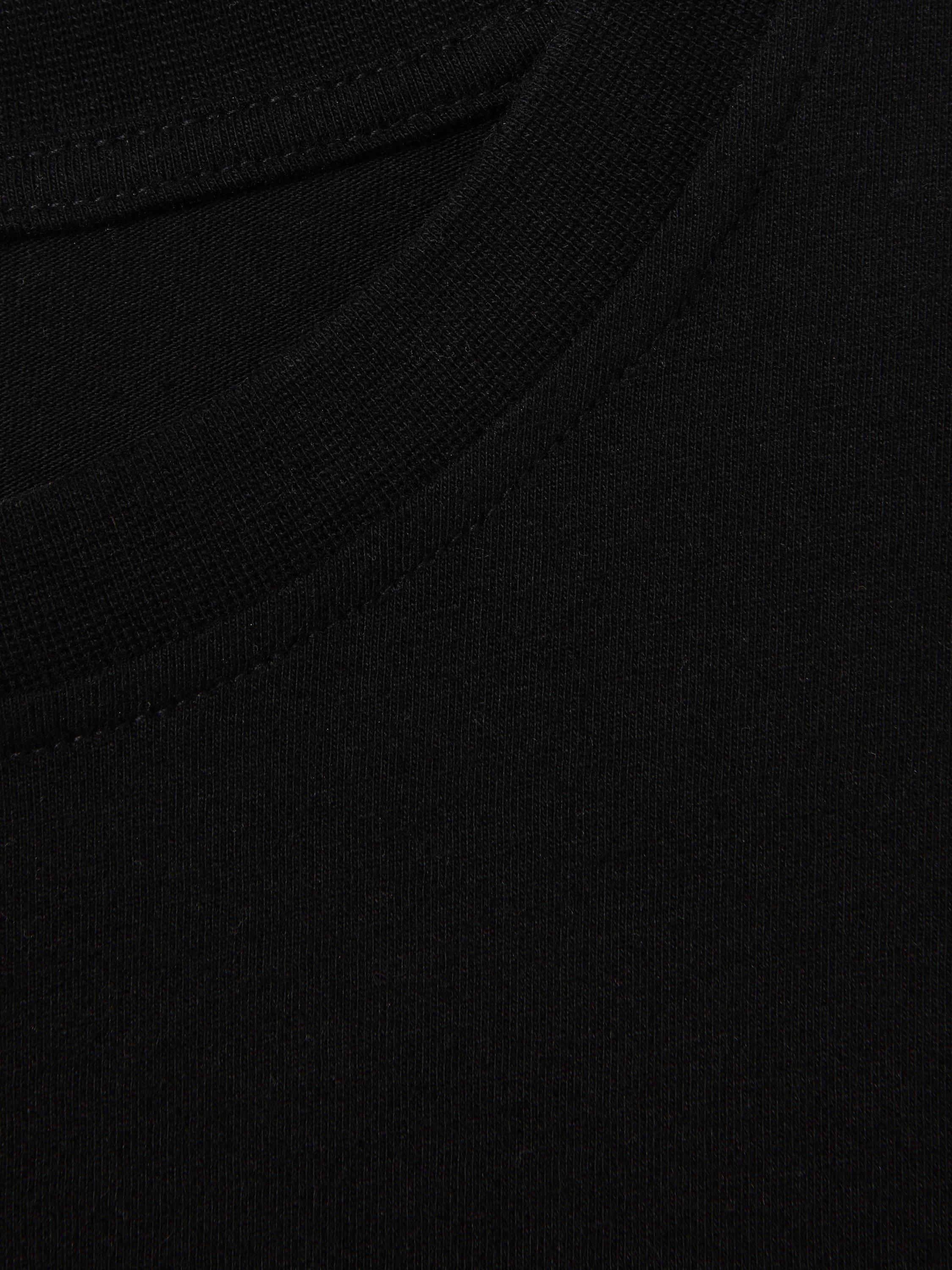 Reiss Lois Boxy Cotton T-Shirt, Black, XS