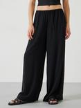 HUSH Lyra Tie Waist Wide Leg Trousers