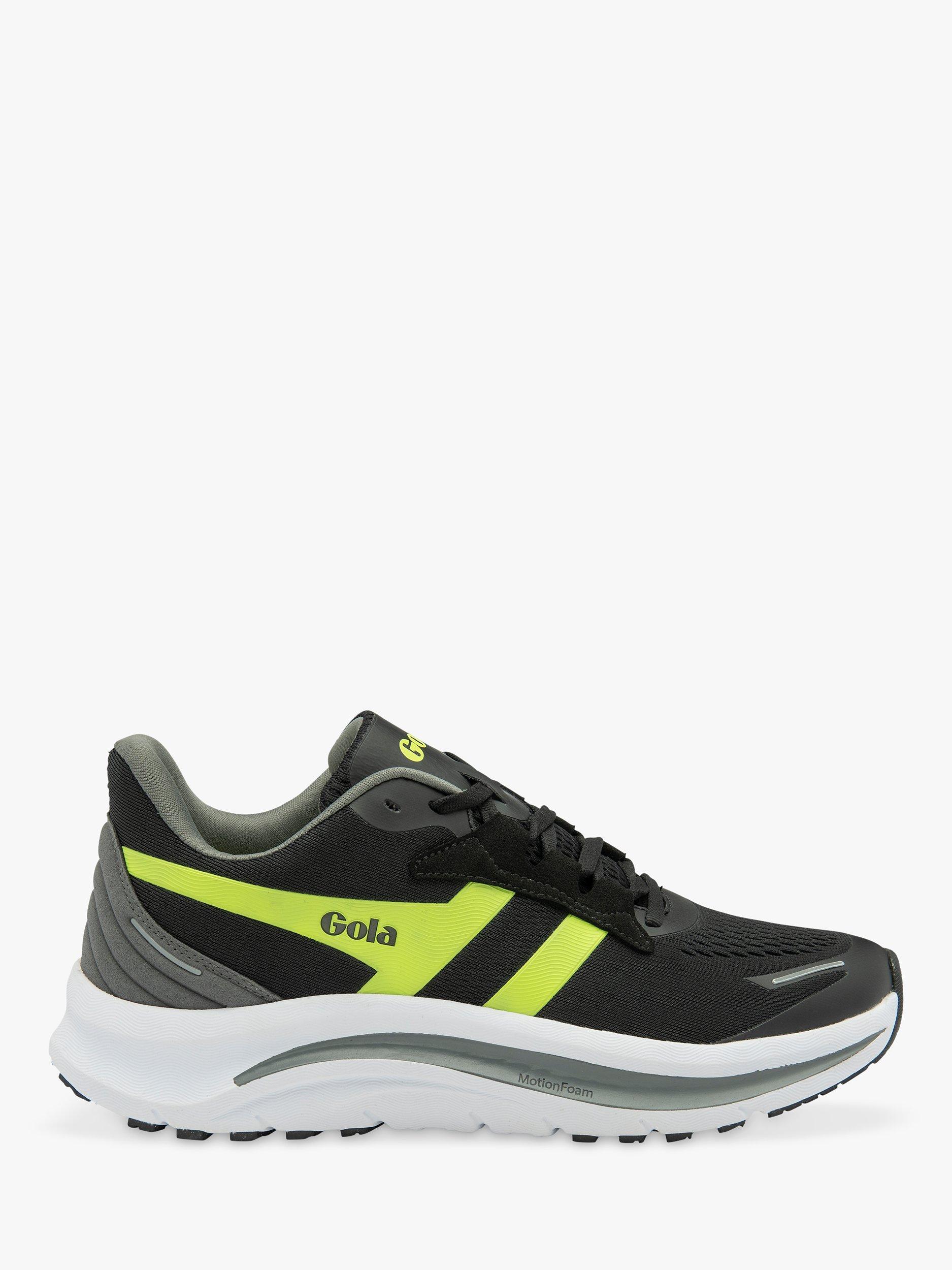 Gola Performance Draken Running Trainers, Black/Lime/Grey