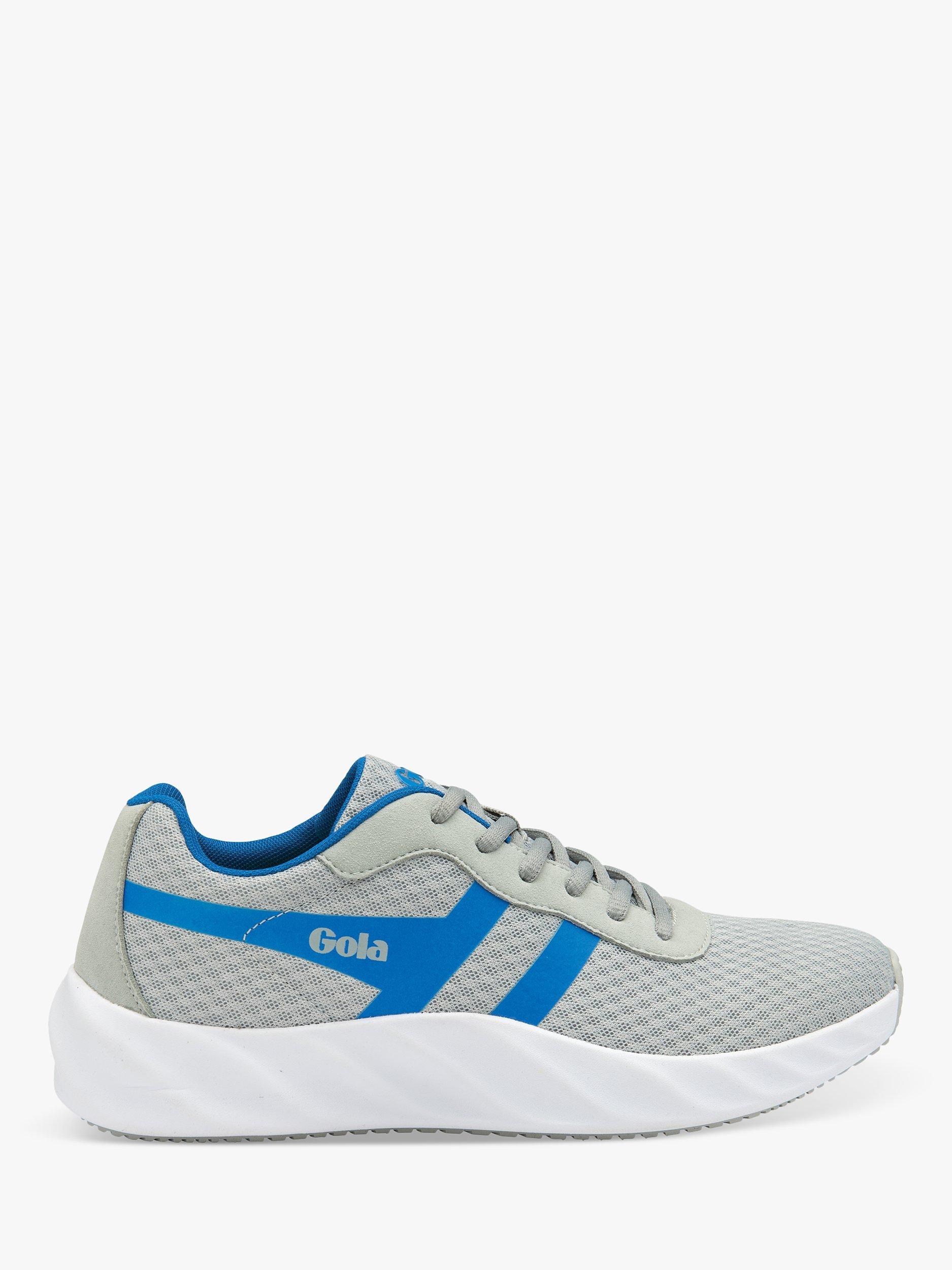 Gola Performance Draken Running Trainers, Light Grey/Azure Blue, 6