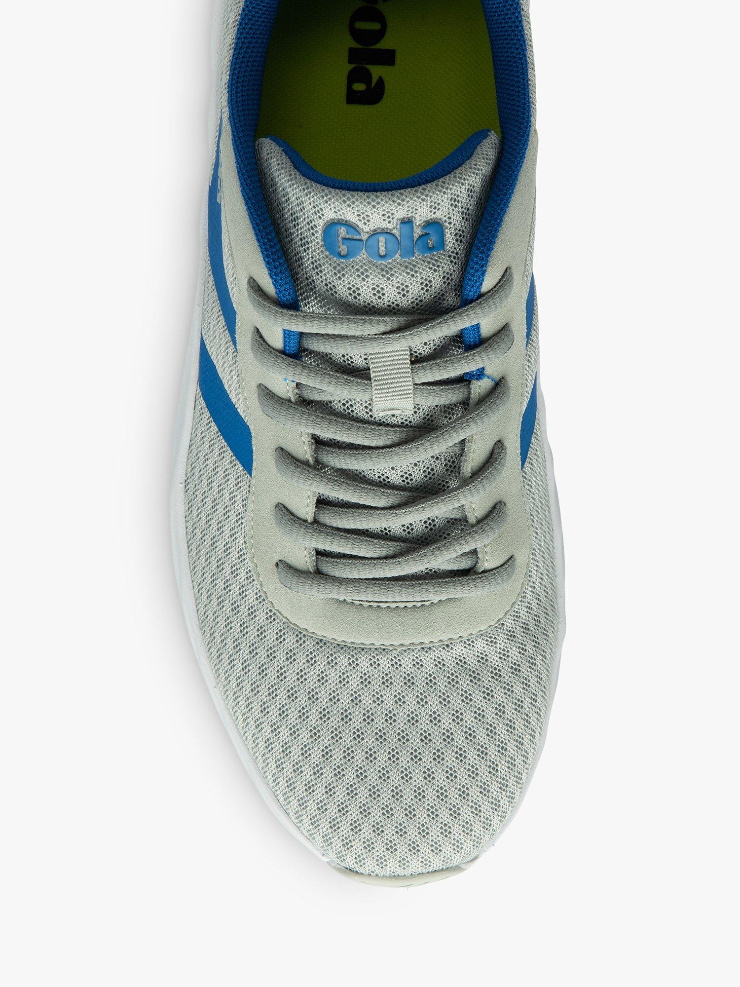 Gola Performance Draken Running Trainers, Light Grey/Azure Blue, 6