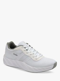 Gola Performance Draken Running Trainers - view 2, White/Grey