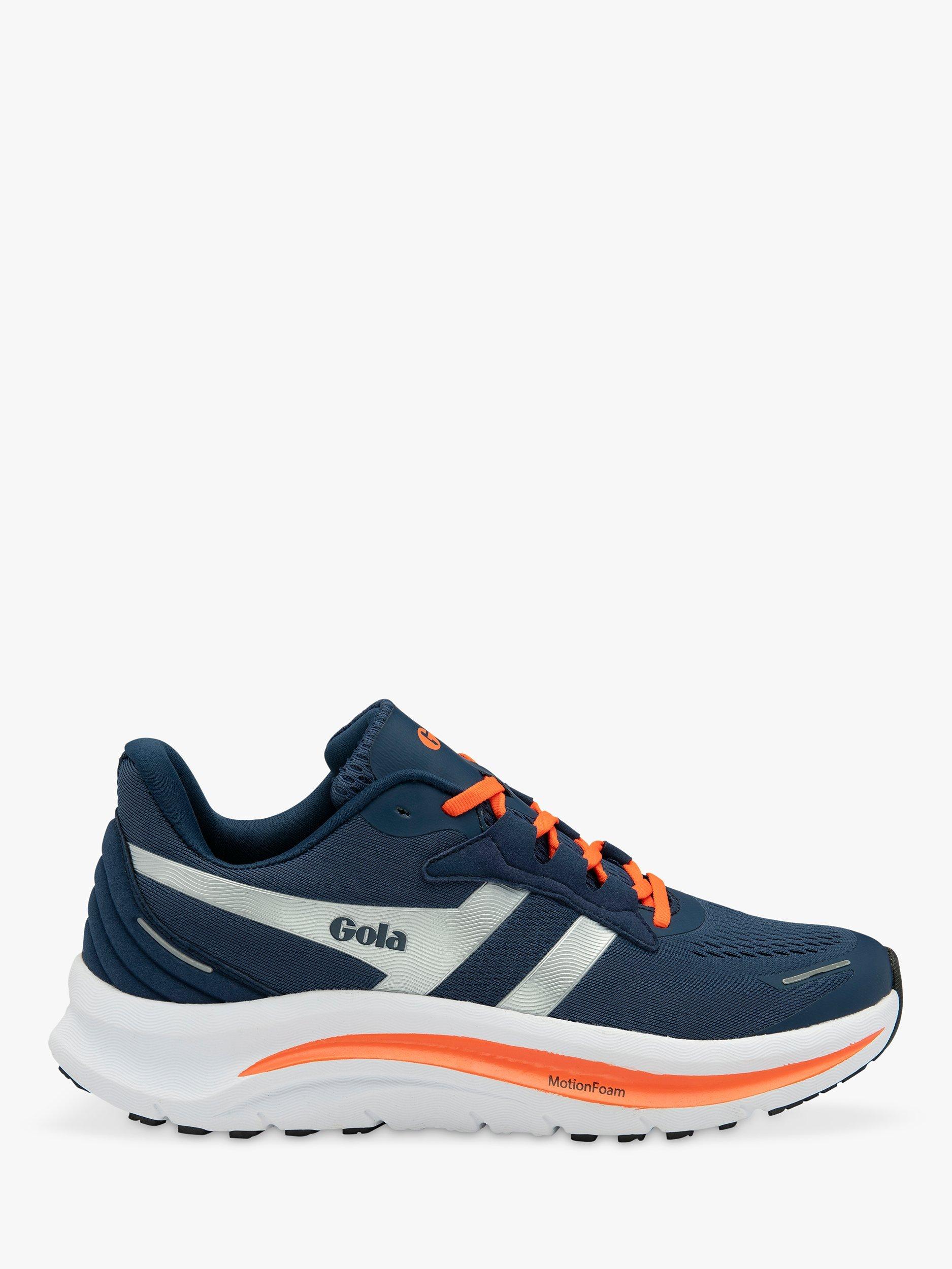 Gola Performance Draken Running Trainers, Navy/Silver/Orange