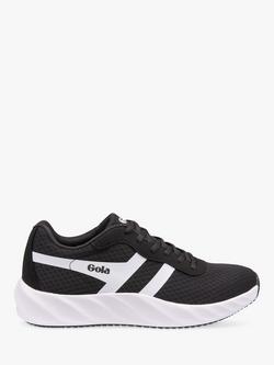 Gola Performance Draken Running Trainers, Black/White, Black/White