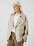 HUSH Renee Relaxed Cotton Jacket, Sand