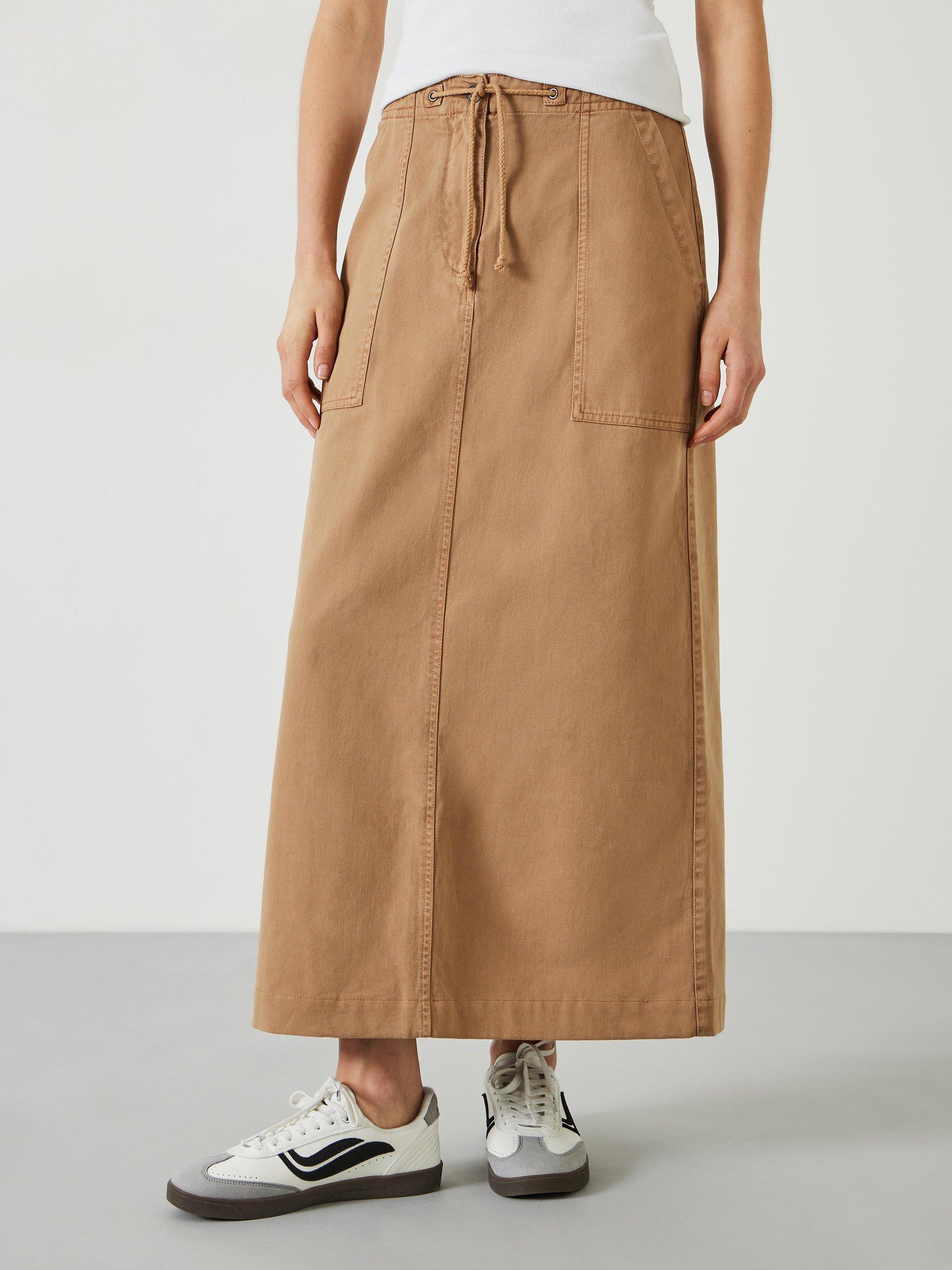 HUSH Kristen Cargo Maxi Skirt, Desert