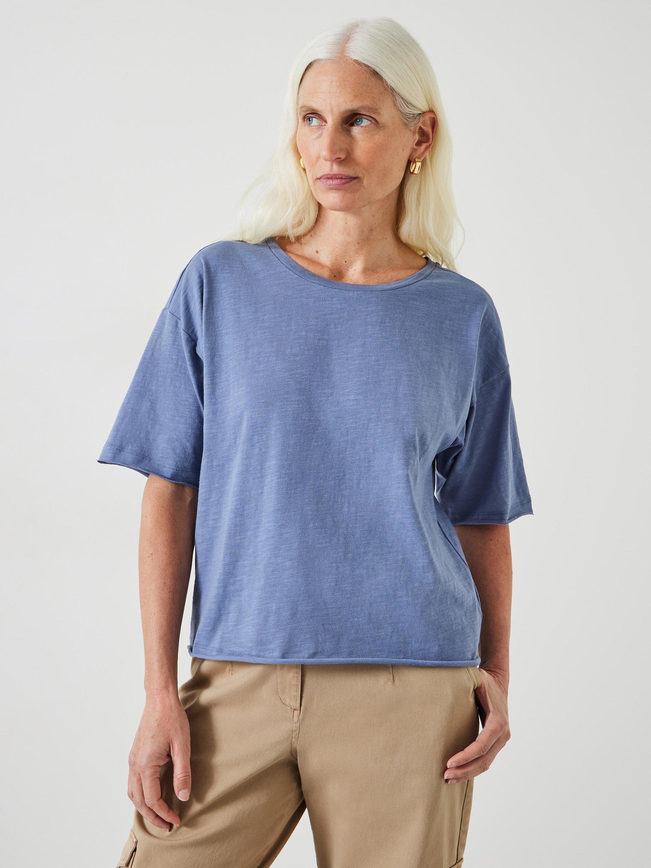HUSH Cora Dropped Shoulder Cotton T-Shirt
