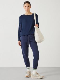 HUSH Gillian Ecovero Wide Jersey Top - view 2, Midnight