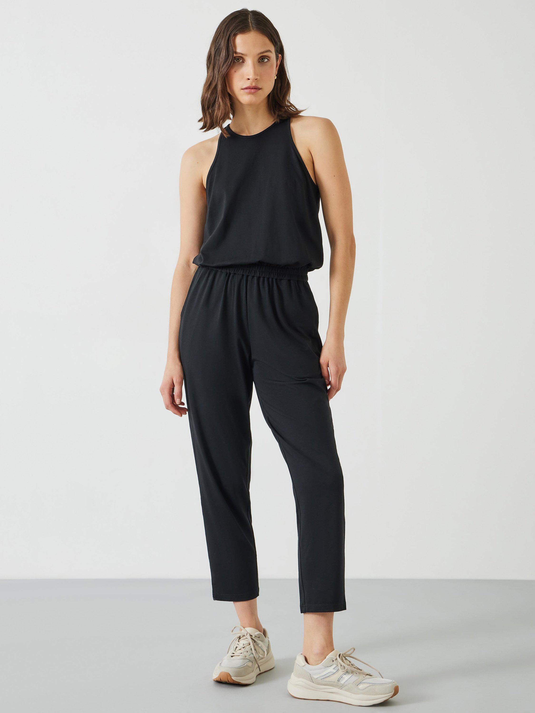 Jersey black jumpsuit online